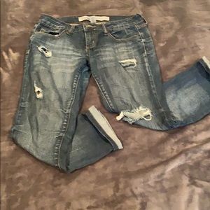 Distressed jeans